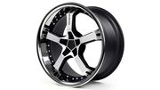 Keskin KT10 Humerus 8,5x18 5x114,3 ET40 DIA72,6 (matt black front polish steel lip)