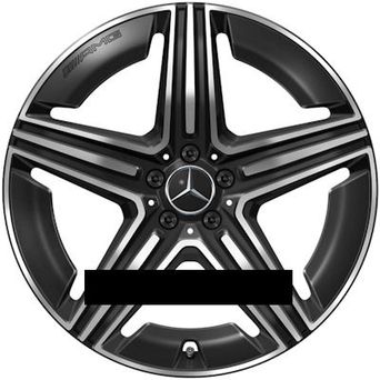Mercedes OEM A1674014301 10x21 5x112 ET54 DIA66,6 (black polished)