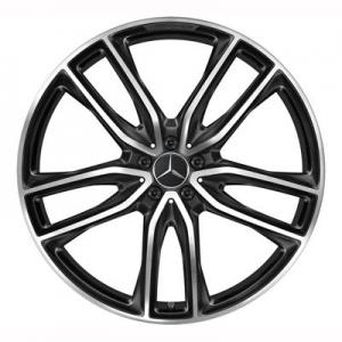 Mercedes OEM A1674017700 9,5x23 5x112 ET45 DIA66,6 (black polished)