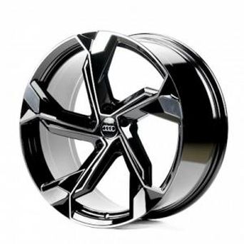 Replica Audi (A5633) 9,5x22 5x112 ET26 DIA66,6 (gloss black machined face)