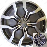 Replica Audi (A60) 8,5x19 5x112 ET33 DIA66,6 (black machined face)