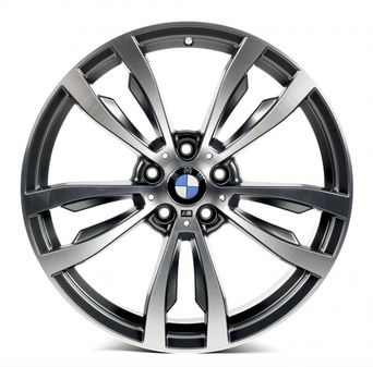 Replica BMW (B5184) 10x20 5x120 ET40 DIA74,1 (matt grey machined face)