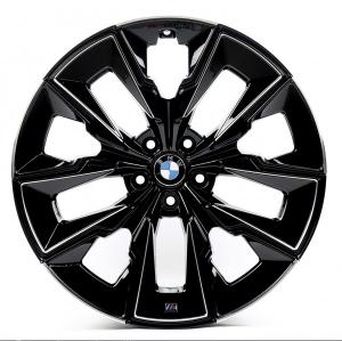 Replica BMW (B538) 10x20 5x112 ET41 DIA66,6 (black milling line)