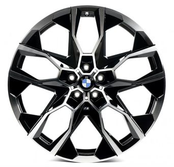 Replica BMW (B5592) 9,5x22 5x112 ET32 DIA66,6 (gloss black machined face)