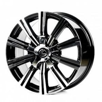 Replica Lexus (LX742) 8x18 5x150 ET60 DIA110,1 (black machined face)