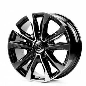 Replica Lexus (LX869) 8,5x21 5x150 ET54 DIA110,1 (black machined face)