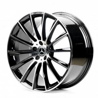 Replica Mercedes (MR1004) 8,5x20 5x112 ET43 DIA66,6 (black polished)