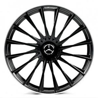 Replica Mercedes (MR225) 9,5x21 5x112 ET33 DIA66,6 (satin black lip polished)