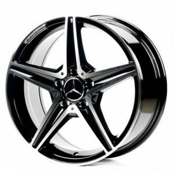 Replica Mercedes (MR5376) 7,5x17 5x112 ET45 DIA66,6 (gloss black machined face)