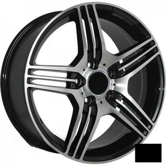 Replica Mercedes (MR74) 8,5x19 5x112 ET35 DIA66,6 (gloss black machined face)