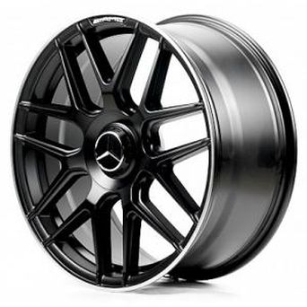 Replica Mercedes (MR933) 8,5x19 5x112 ET38 DIA66,6 (satin black lip polished)