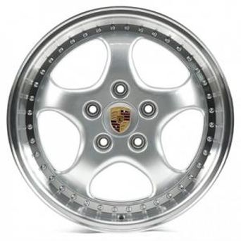 Replica Porsche (PR495) 9,5x18 5x130 ET47 DIA71,6 (silver lip polished)