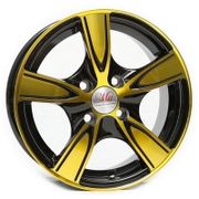 Replica R840 6x14 4x100 ET35 DIA73,1 (black gold face)