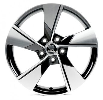Replica Skoda (SK5626) 7,5x18 5x112 ET48 DIA57,1 (gloss black machined face)