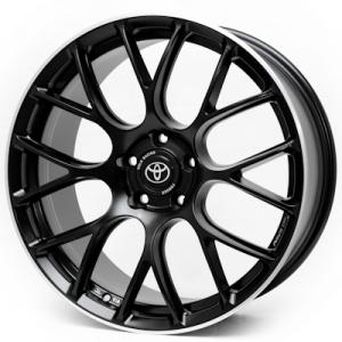 Replica Toyota (383) 8,5x19 5x114,3 ET40 DIA73,1 (satin black lip polished)