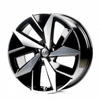 Replica Volkswagen (VV5647) 9x20 5x112 ET42 DIA57,1 (gloss black machined face)