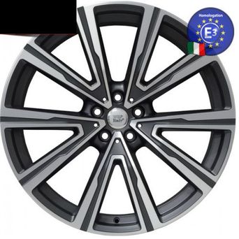 WSP Italy BMW (W686) Fire 9,5x22 5x112 ET37 DIA66,6 (matt gun metal polished)